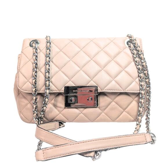 Michael Kors Sloan Quilted Leather Chain Strap Shoulder Bag - Picture 2 of 8